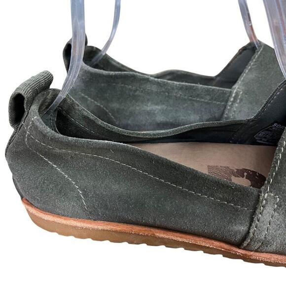 Sorel Ella Olive Green Suede Leather Flats Slip On Loafers Casual Shoes sz 8.5 - Picture 12 of 16